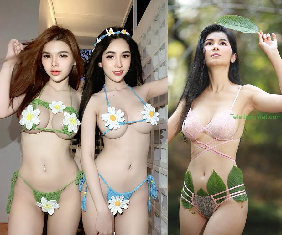 Ảnh bikini xuyên thấu mặc như không mặc hot nhất 2023