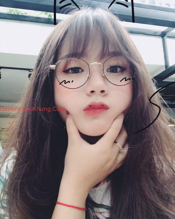 Ảnh Gái Xinh Đeo Kính Đẹp Ngầu, Cute, Nhìn Là Mê